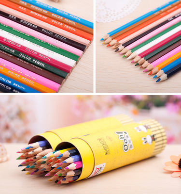 SCM至尚创美韩版彩色铅笔 木质铅笔 学生绘画木杆铅笔 V8319-24图片21